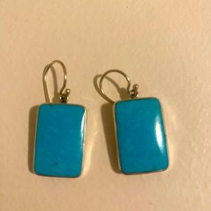 NWOT - Novica turquoise and sterling earrings